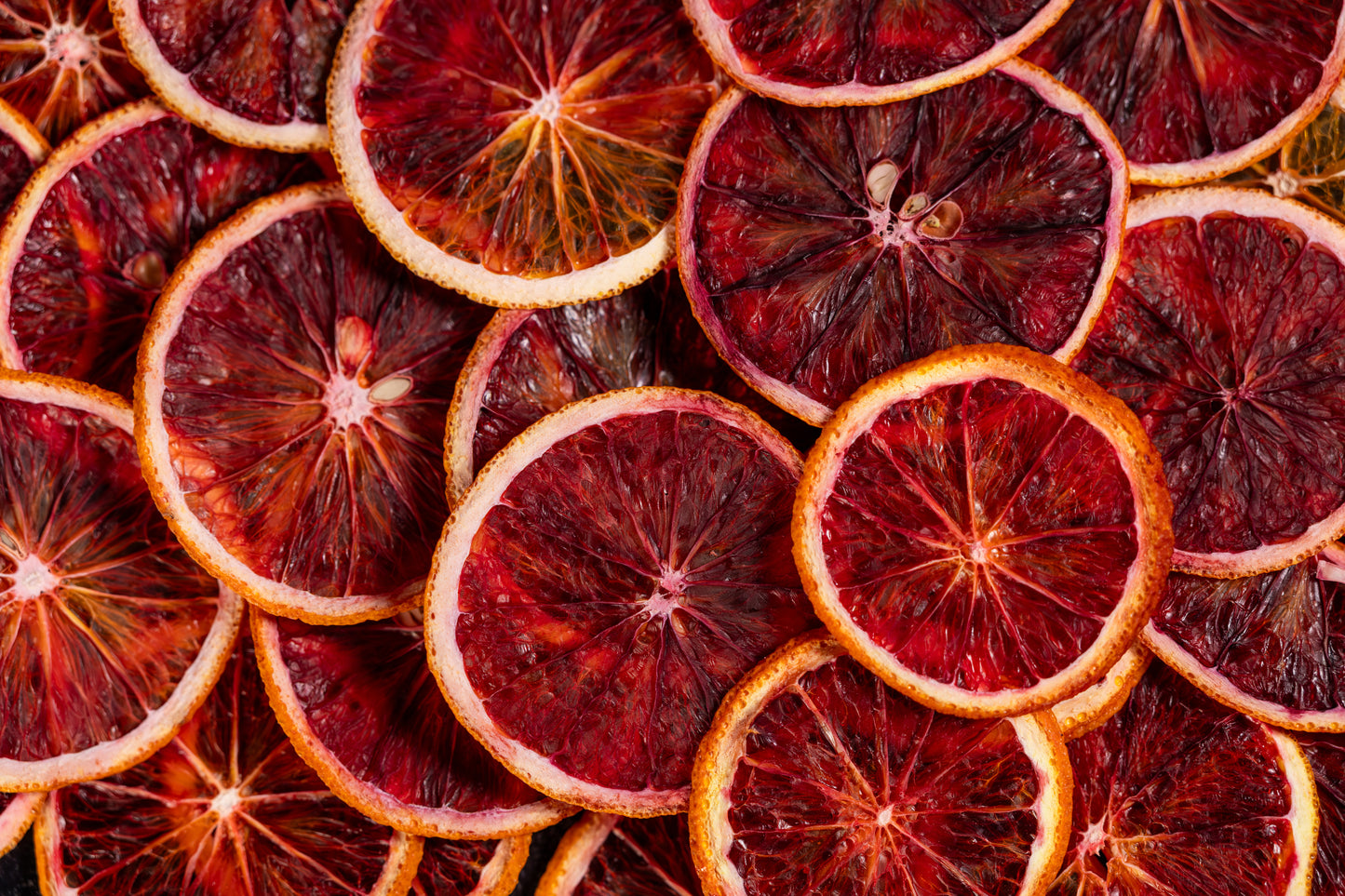 Dehydrated Blood Orange Garnish