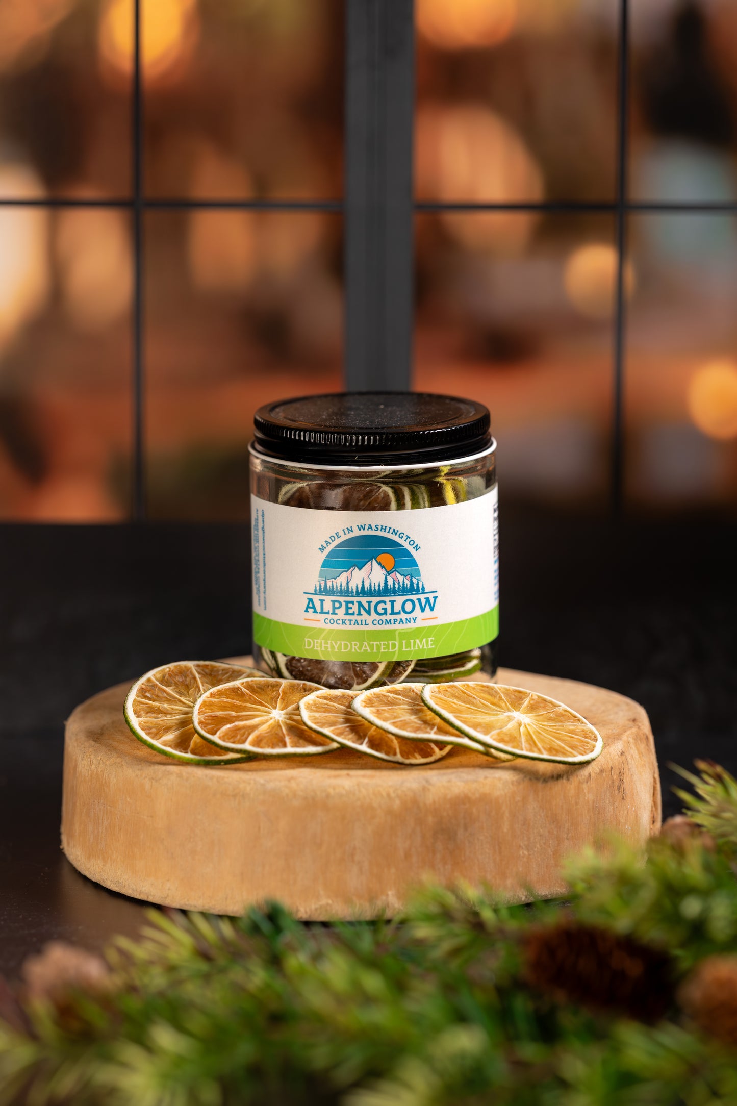 Dehydrated Lime Garnish