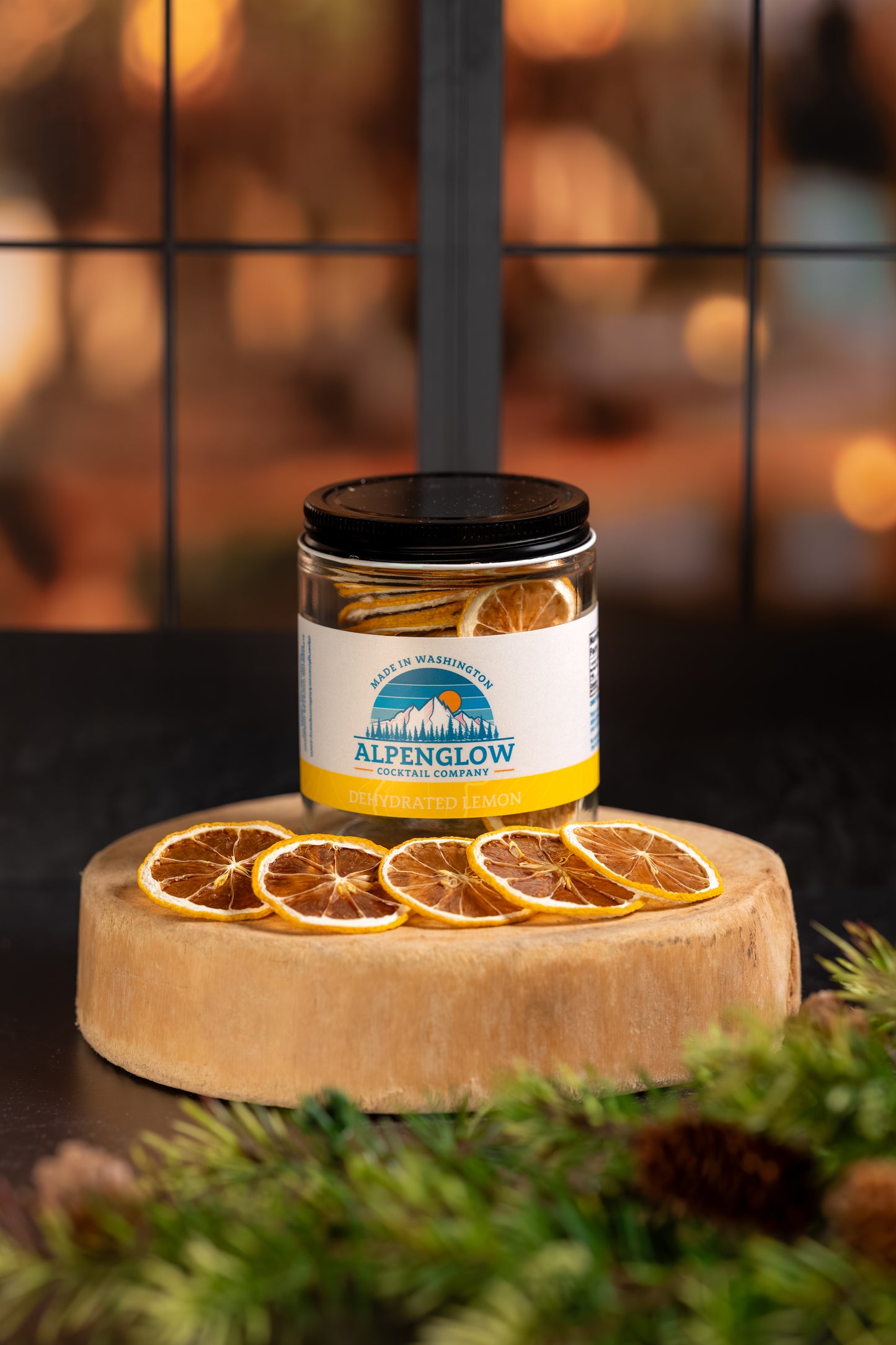 Dehydrated Lemon Garnish