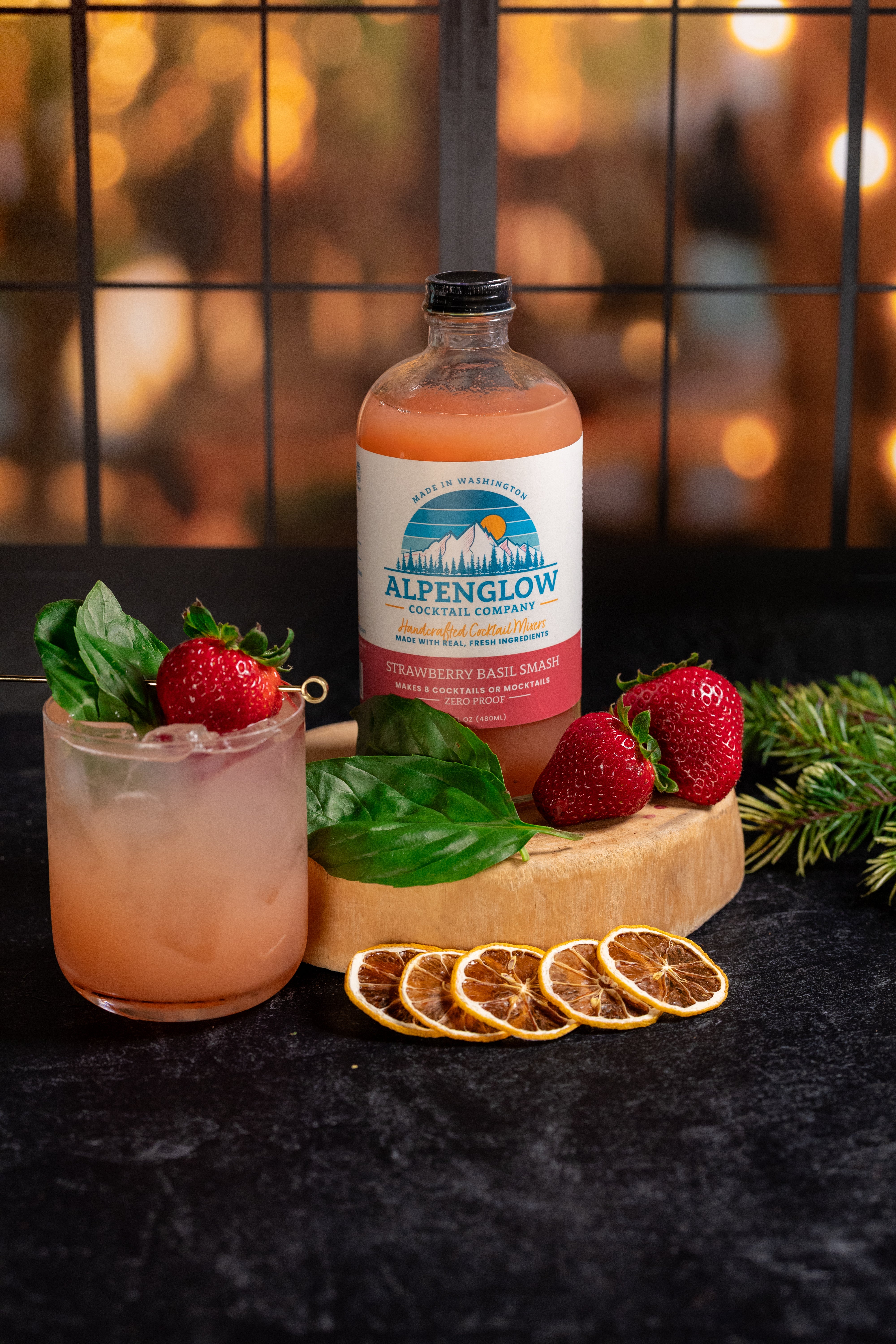 Strawberry Basil Smash – Alpenglow Cocktail Company